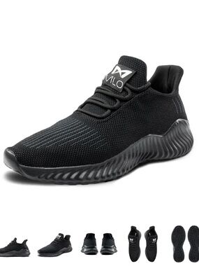 Men/Women's Black Knit Slip-On Sneaker